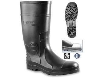 80% off Genfoot America Men's Black Steel Toe Boots
