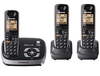 Extra $20 off Panasonic KX-TG6523 Cordless Phone (3 Handsets)