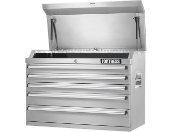 $200 off Fortress 32" Wide 5-Drawer Stainless Steel Top Chest