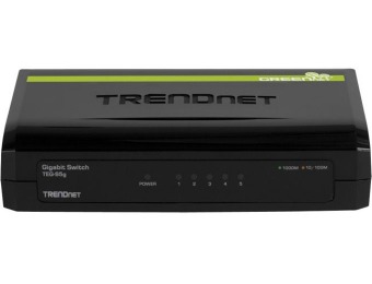 $20 off TRENDnet TEG-S5g 5-Port Gigabit GREENnet Switch