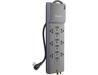 70% off Belkin 12-Outlet Home/Office Surge Protector