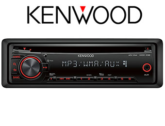 38% off Kenwood KDC-108 50W x 4 In-Dash CD/MP3 Deck