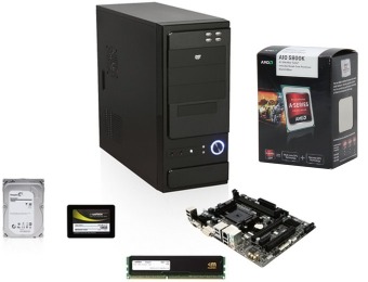 $63 off AMD 5800K Quad-Core 3.8GHz Barebones PC Combo Kit