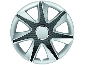 $57 off Albrecht Run Silver/Carbon Bright 15" Wheel Covers (Set of 4)