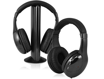 50% off 2 Pairs Ematic Wireless Headphones and Transmitter