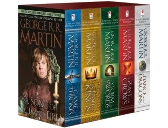 80% off George R. R. Martin's A Game of Thrones 5-Book Boxed Set