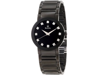 $324 off Bulova Diamond Accented Men's Bracelet Watch