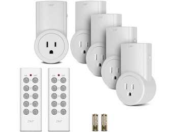 66% off Etekcity 5 Pack Wireless Remote Control Outlet Switch