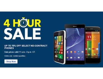 Up to 70% off No-Contract Phones at Best Buy