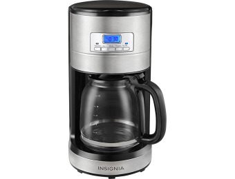 50% off Insignia NS-CMSS6 12-Cup Stainless-Steel Coffeemaker