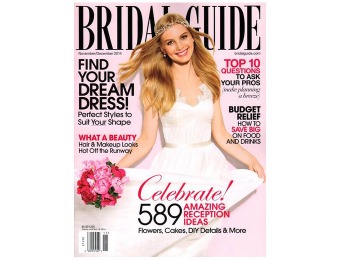 $25 off Bridal Guide Magazine Subscription, $4.99 / 6 Issues