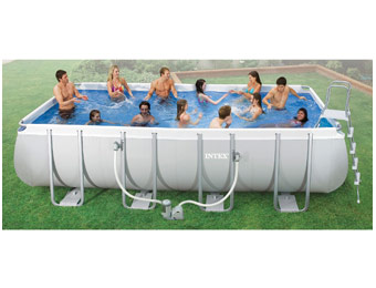 $450 off Intex 18ft X 9ft X 52in Rectangular Ultra Pool Package