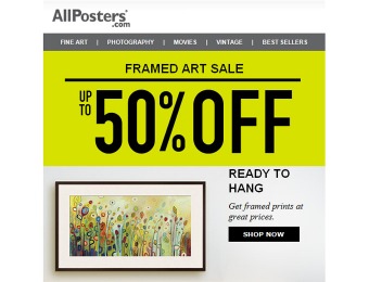 Allposters Framed Art Sale - Up to 50% off