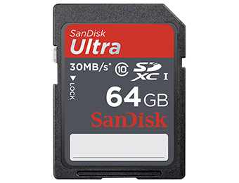 $57 off SanDisk Ultra 64GB Class 10 SDXC Memory Card