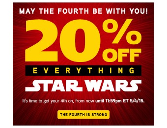 Extra 20% off Everything Star Wars at ThinkGeek