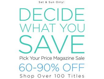 DiscountMags Magazine Sale - Up to 90% Off, 100+ Titles on Sale