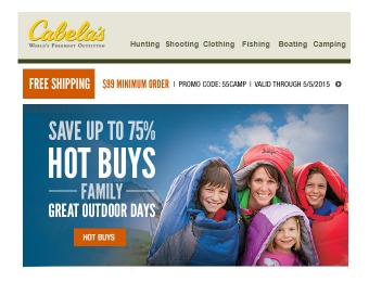 Cabela's Family Great Outdoors Sale - Up to 75% off