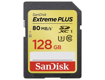 68% off SanDisk Extreme 128GB SDXC UHS-3 Memory Card