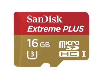 $33 off SanDisk Extreme PLUS 16GB microSDHC Memory Card