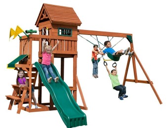 $170 off Swing-N-Slide Playful Palace Wood Complete Playset