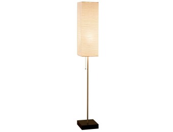 $6 off Alsy 19204-000 Brushed Nickel Floor Lamp w/ Paper Shade