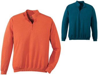 67% off Cabela's Antique-Dyed Slub Long-Sleeve 1/4-Zip Sweater