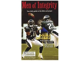 $24 off Men of Integrity Magazine, $5.99 / 6 Issues