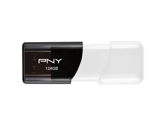 $115 off PNY Attache 128GB USB 2.0 Flash Drive - Black/White
