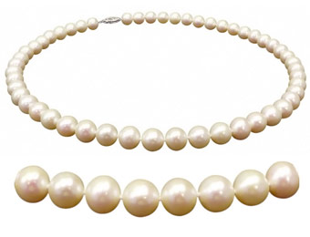 72% off 17.5" Freshwater Pearl Necklace 8-8.5mm AAA Quality