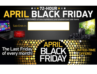 72 Hour Tiger Direct Black Friday April Sale