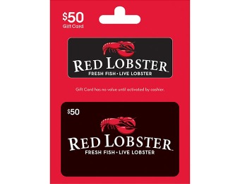 20% off Red Lobster Gift Card ($50 Gift Card for $40)