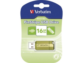 50% off Verbatim Store 'n' Go PinStripe 49070 16GB Flash Drive