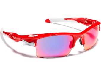 $110 Oakley Fast Jacket XL Iridium Sport Sunglasses