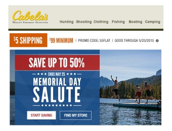 Cabel's Memorial day Sale - Huge Savings on Top-Selling Items