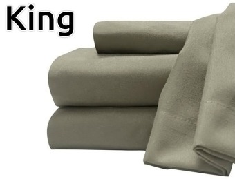 74% off Soft & Cozy Easy Care Deluxe Microfiber King Sheet Set