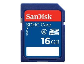 $40 off SanDisk 16GB SDHC Flash Memory Card SDSDB-016G-A11