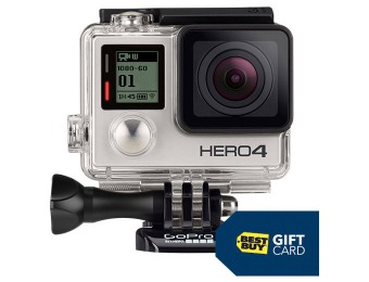 $50 Gift Card w/ GoPro HERO4 Silver Edition Action Camcorder