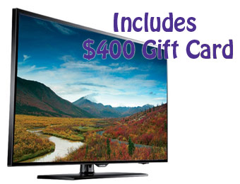 $402 off Samsung UN55EH6000 55" LED HDTV & $400 Gift Card