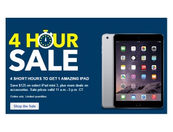 Best Buy 4 Hour Flash Sale - $125 off iPad Mini 3