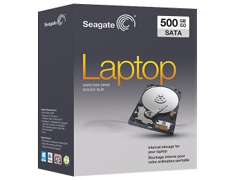 $40 off Seagate Momentus 500GB Serial ATA Hard Drive for Laptops