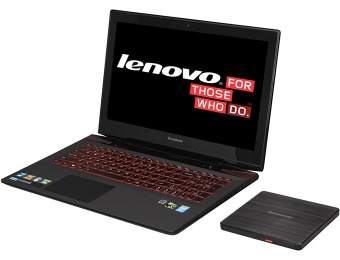 $300 off Lenovo Y50 15.6" Gaming Laptop (Core i7/16GB/1TB/SSD)