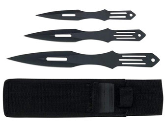 33% off Maxam 3Pc Throwing Knife Set with Sth