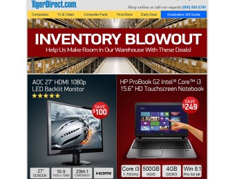 Tiger Direct Inventory Blowout Sale - Tons of Hot Deals