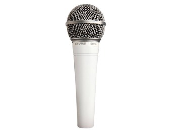 $34 off Shure SM48 Cardioid Dynamic Microphone, White