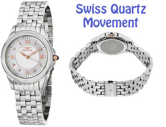 93% off Invicta 12545 Swiss Quartz Mother-of-Pearl Women's Watch