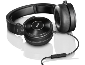 87% off AKG K619 Premium DJ Headphones w/ In-Line Mic (Recertified)