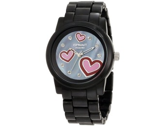 86% off Sprout Diamond & Hearts Corn Resin Women's Watch