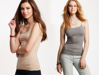 79% off Aeropostale Solid Basic Cami, multiple colors