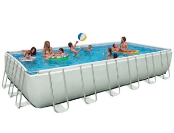 $501 off Intex 24' x 12' x 52" Ultra Frame Rectangular Swimming Pool