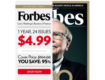 $92 off Forbes Magazine Subscription, $4.99 / 24 Issues